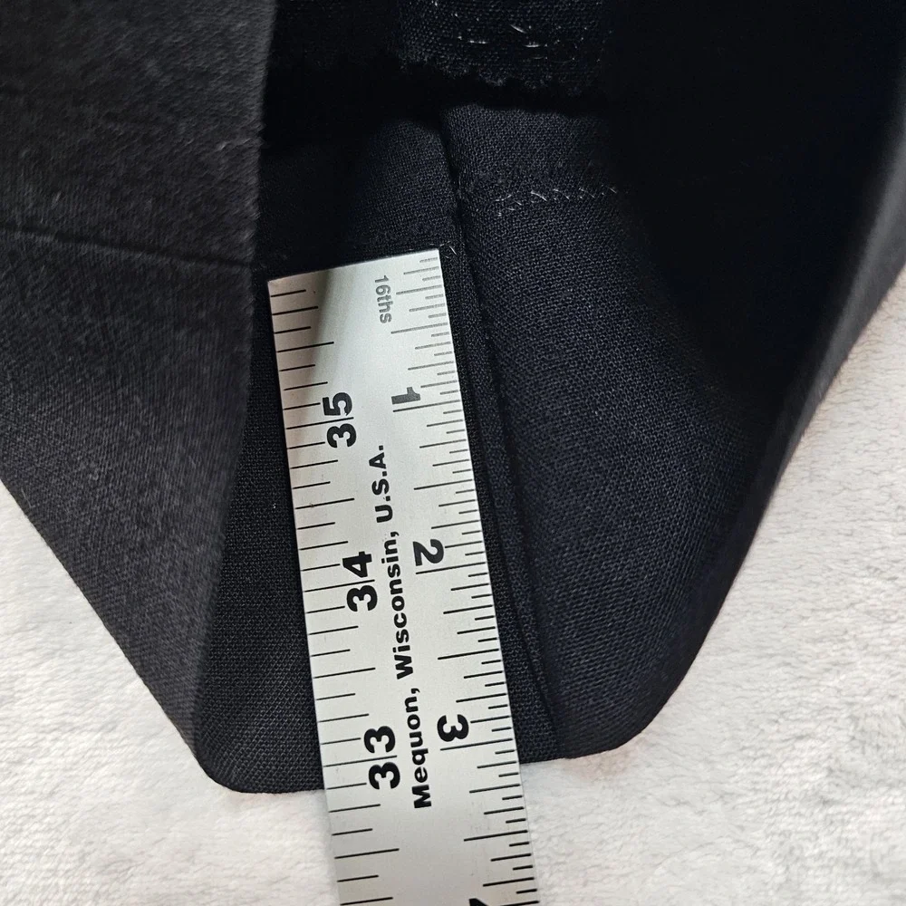 Georgetown Tuxedo Suit Peak Lapel 100% Wool Mens 40L 32x32 Satin Stripe Wedding